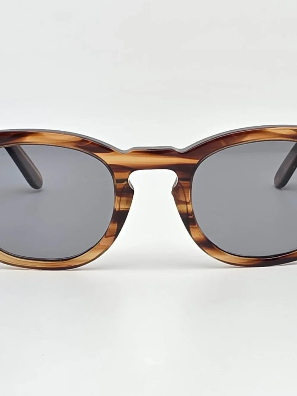 Article One Cameroon 22 Brown Stripe Sunglasses FRAME ONLY Italy 47-24-145